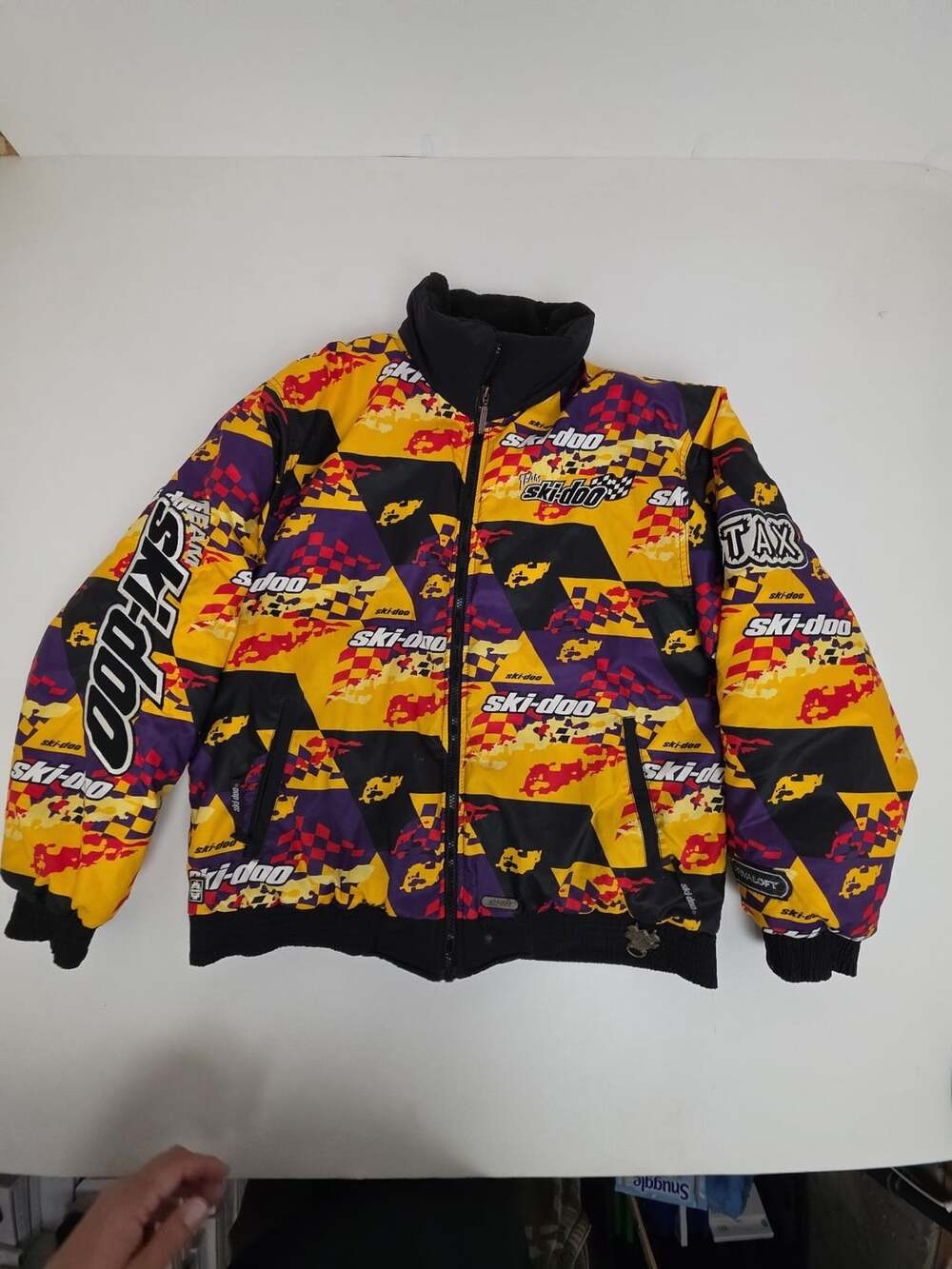 Ski-Doo Vintage 90s Team Snowmobile Jacket Bomber Multi Primaloft